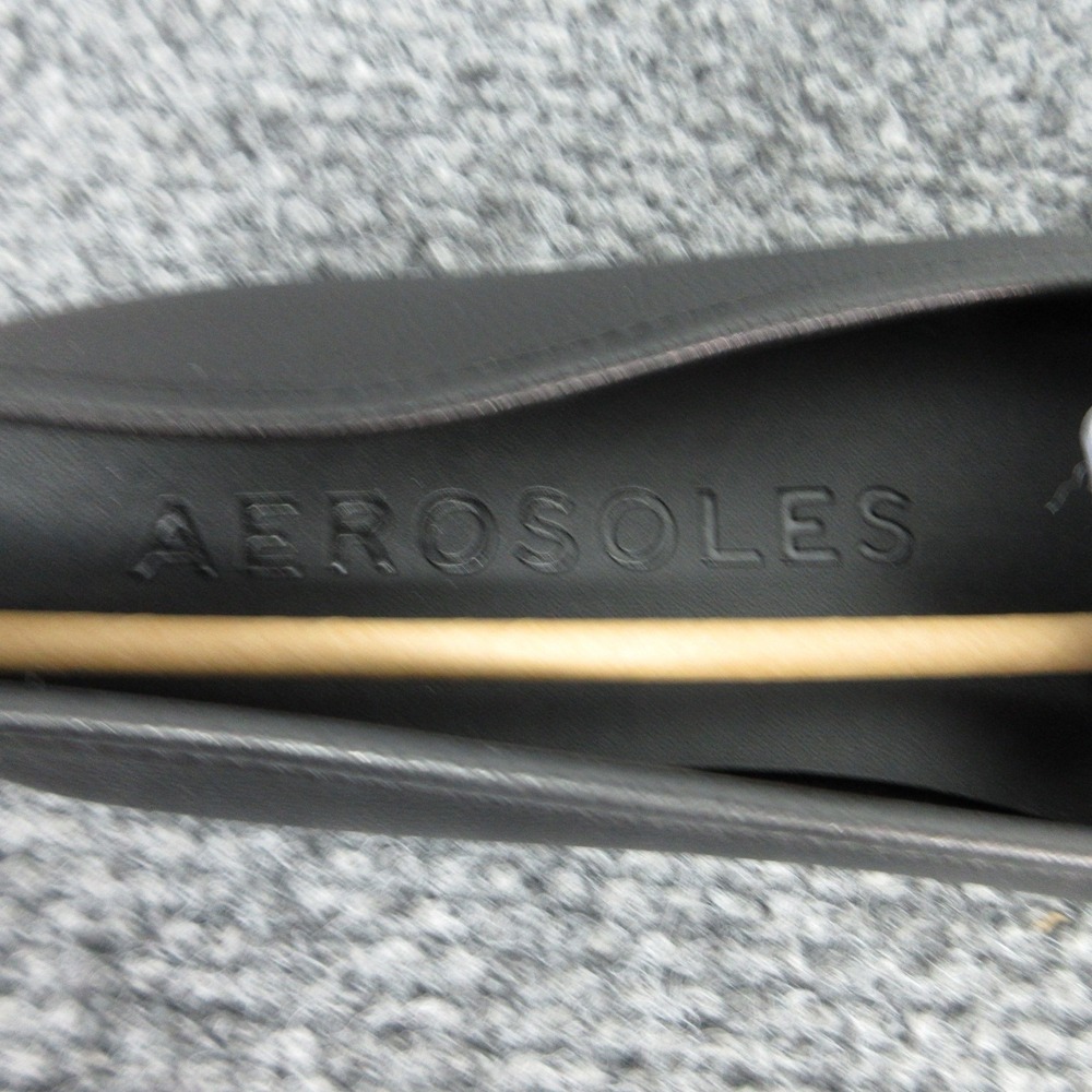 Aerosoles Shoes Womens 10W Black PU Bentley Loafer Flats Buckle Slip On - Picture 7 of 10